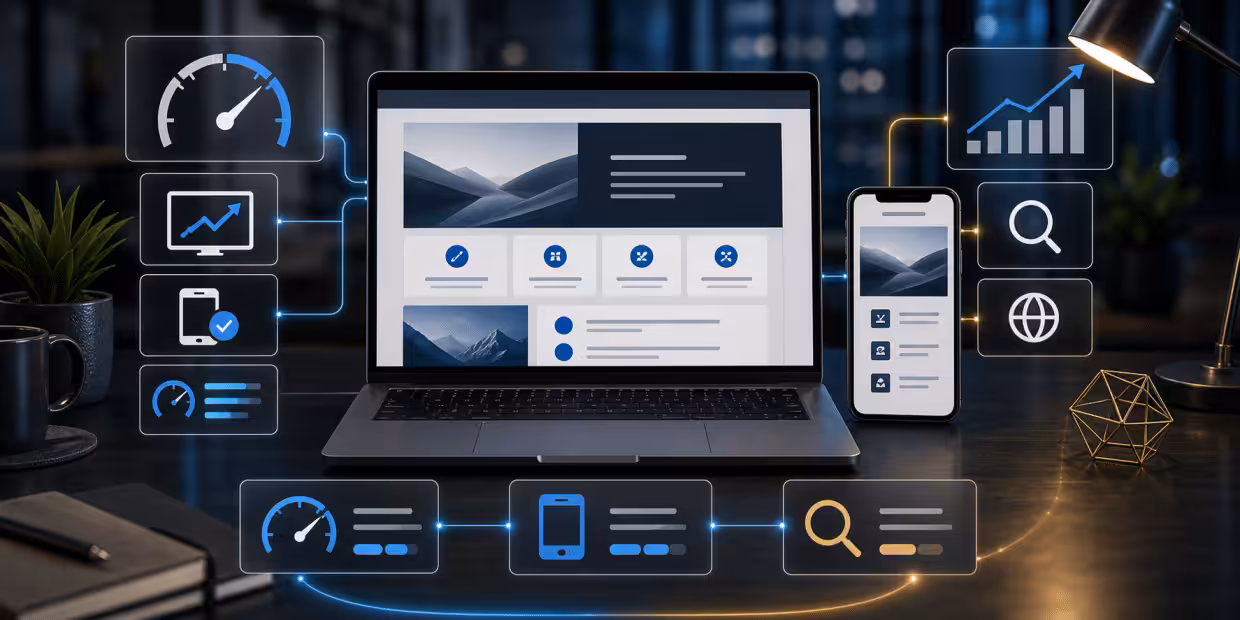 Website Speed, Mobile UX, and SEO: Why They Work Together featured image for Apex Business Marketing