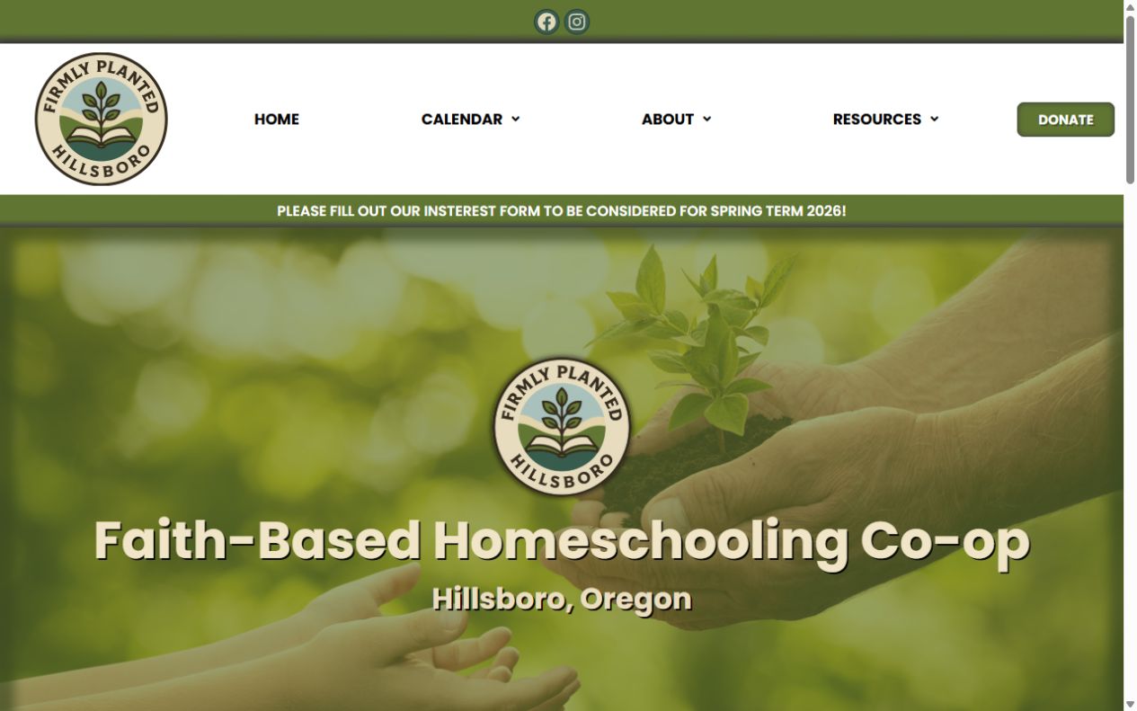 Firmly Planted Hillsboro website project — Hillsboro, OR 97123