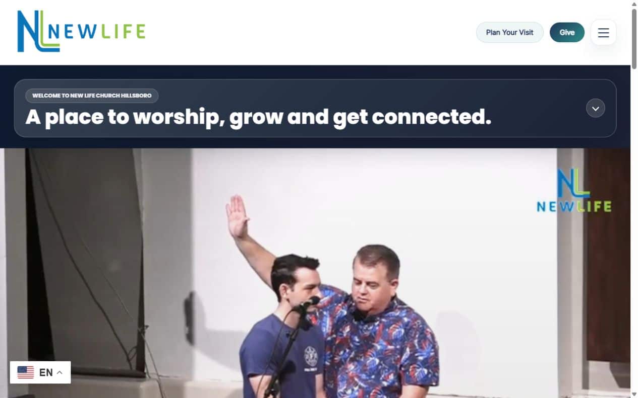 Apex success stories: New Life Baptist Church website project in Hillsboro, OR