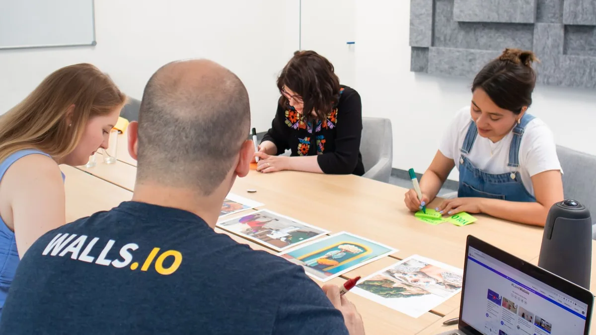Meeting of the Marketing Team in a Conference Room