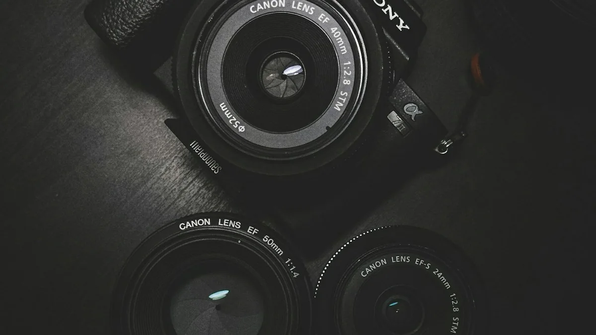 Camera equipment for business photography