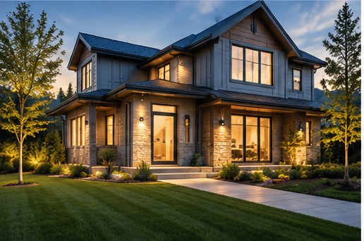 Illustrative modern home