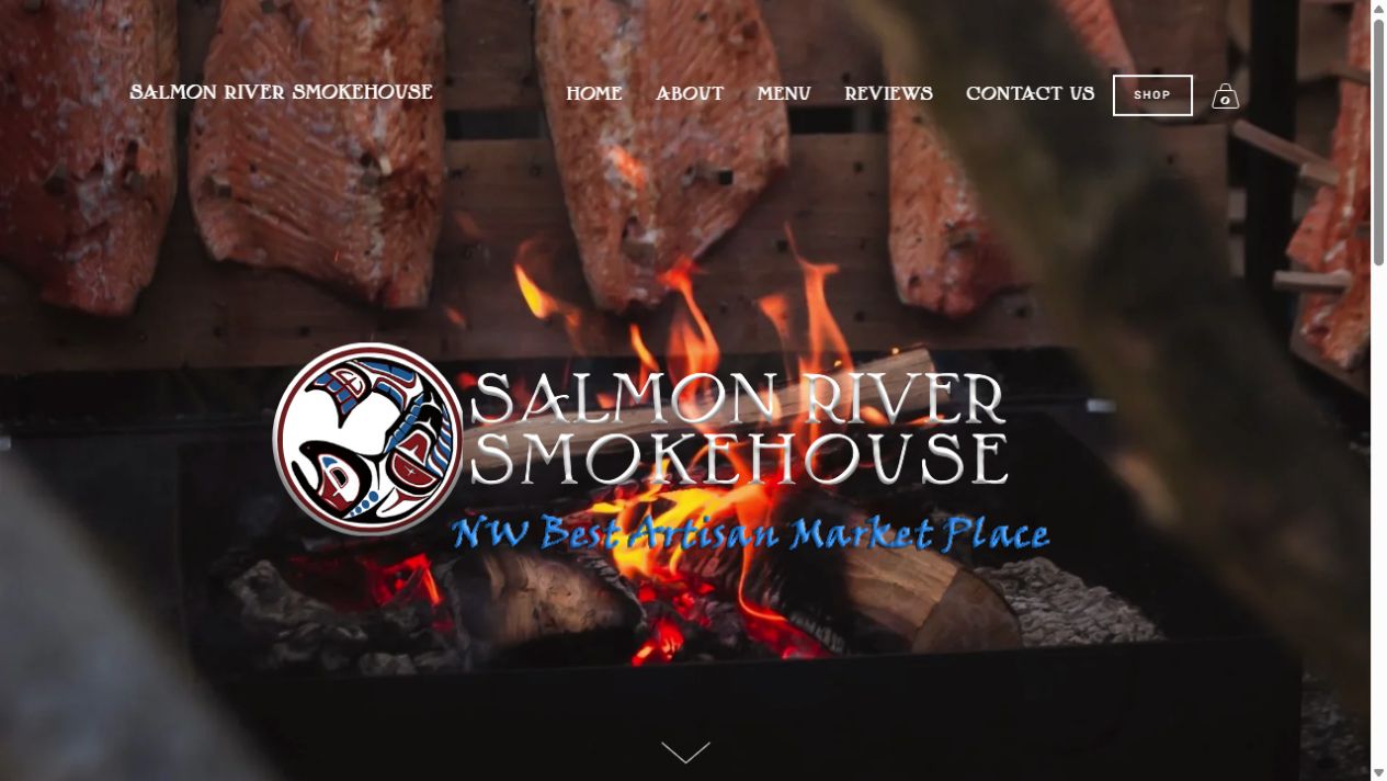 Salmon River Smokehouse website project — Seaside, OR 97138